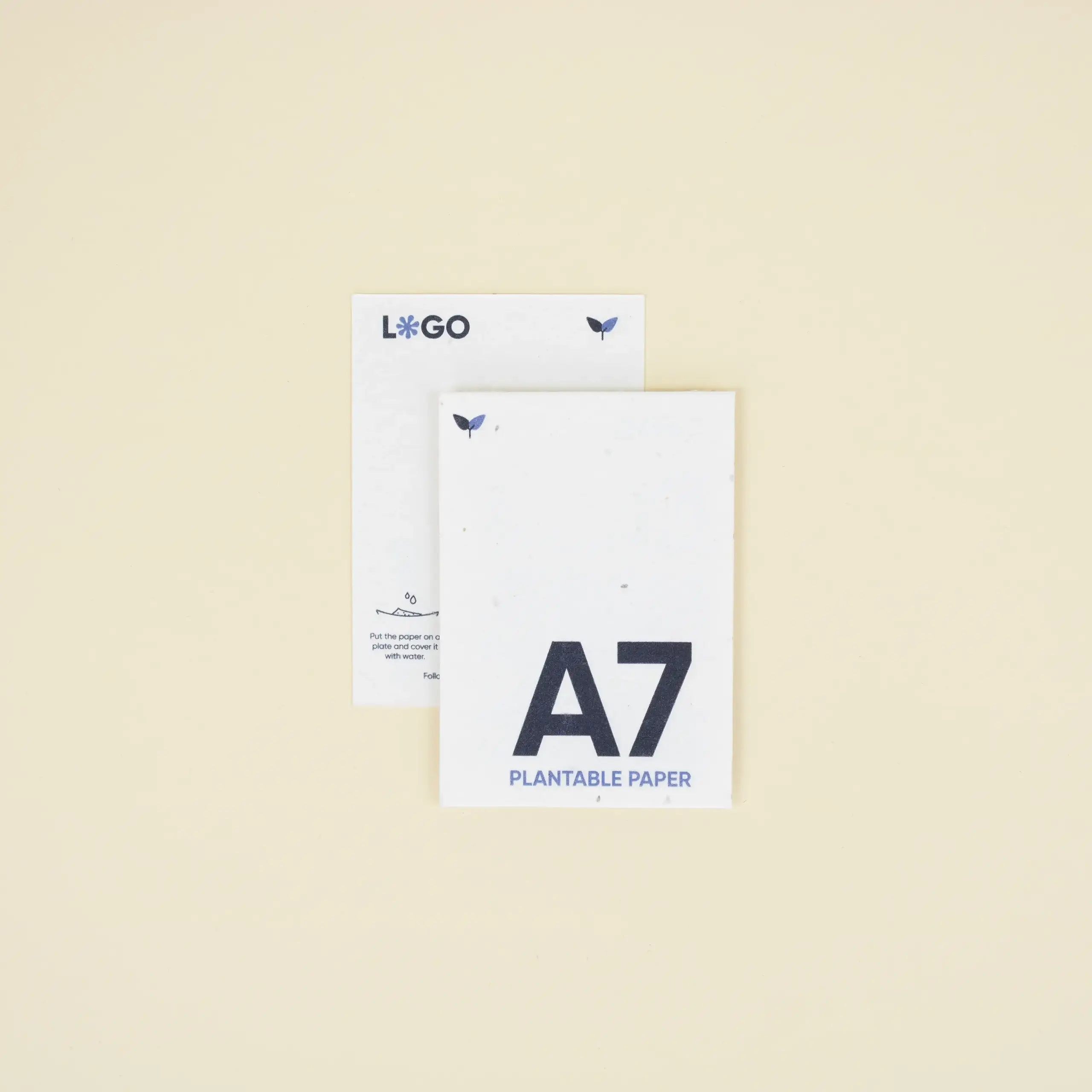 PAPEL PLANTABLE: Tarjeta A7. 7,4×10,5 cm.